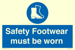 Safety Footwear must be worn